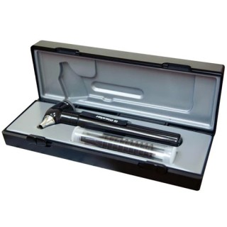 Otoscopio Riester E-SCOPE luz halógena Fibra óptica negro