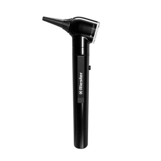 Otoscopio Riester E-SCOPE luz halógena Fibra óptica negro